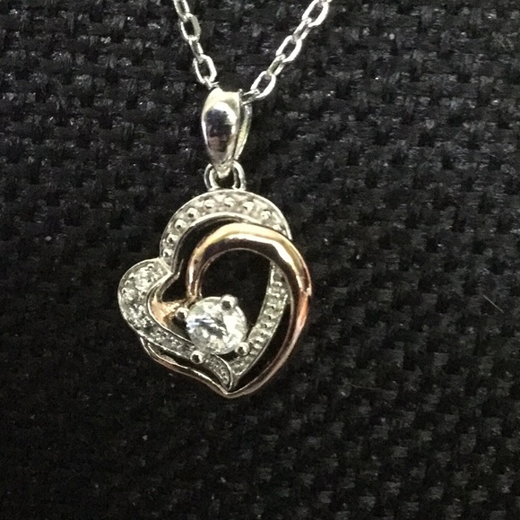 Jeulia Jewelry Jewelry - New18”SterlingSilverNecklace W/.925 Heart Pendant